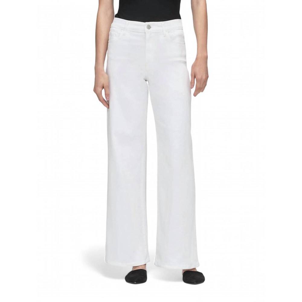 Frame Denim White Wide-Leg Jeans